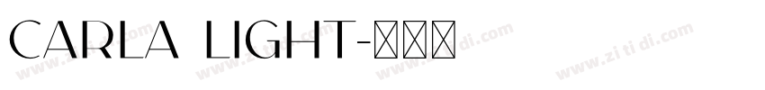 carla light字体转换
